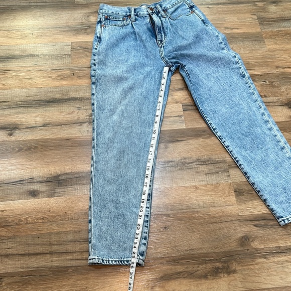 MADEWELL WOMENS JEANS HIGH RISE STRAIGHT LEG ENMORE WASH BLUE SZ 26 - Picture 6 of 11